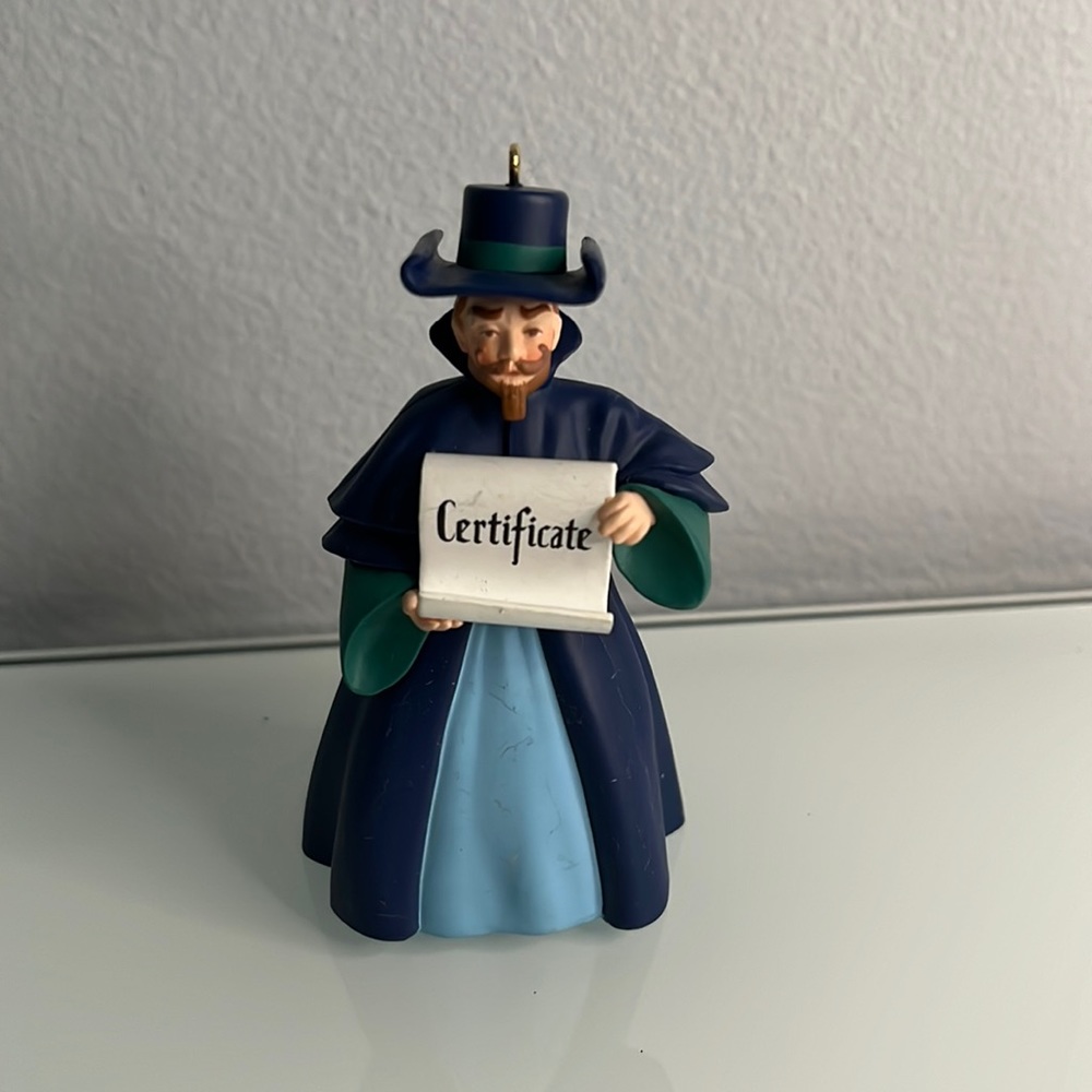 Hallmark Munchkinland Coroner The Wizard of Oz 1997 Vintage Ornament